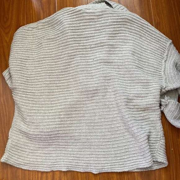 Free People Gray Knit Collared Sweater - Picture 5 of 5